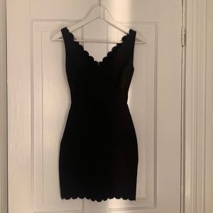 Black mini dress